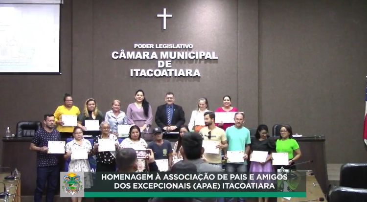 APAE Itacoatiara completa 45 anos com homenagem na Câmara Municipal