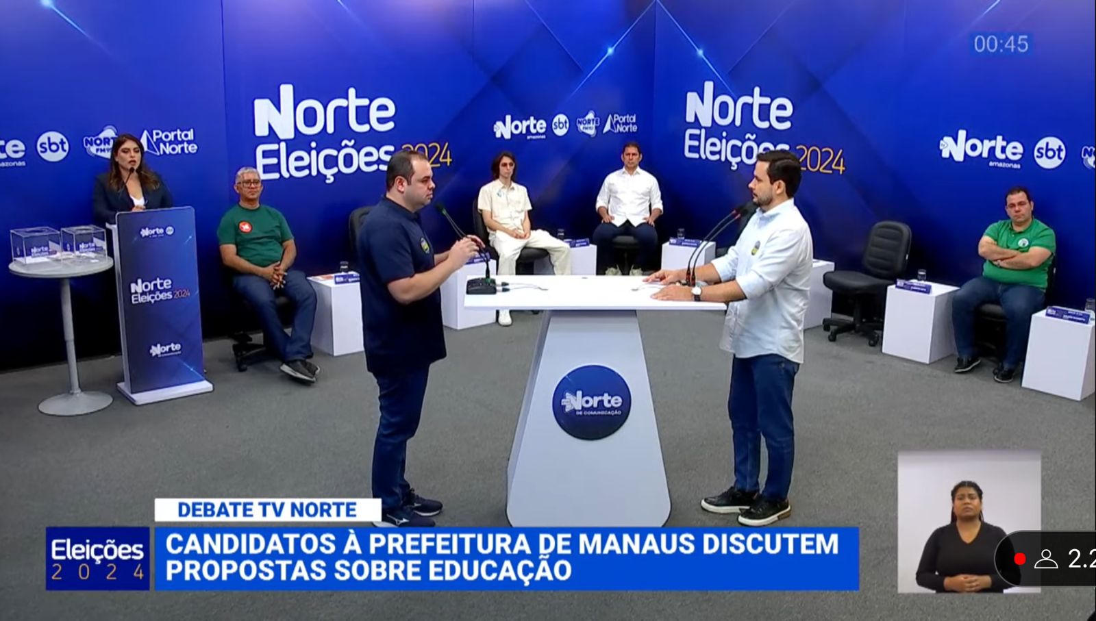 No SBT, David Almeida falta ao segundo debate de candidatos a prefeito de Manaus