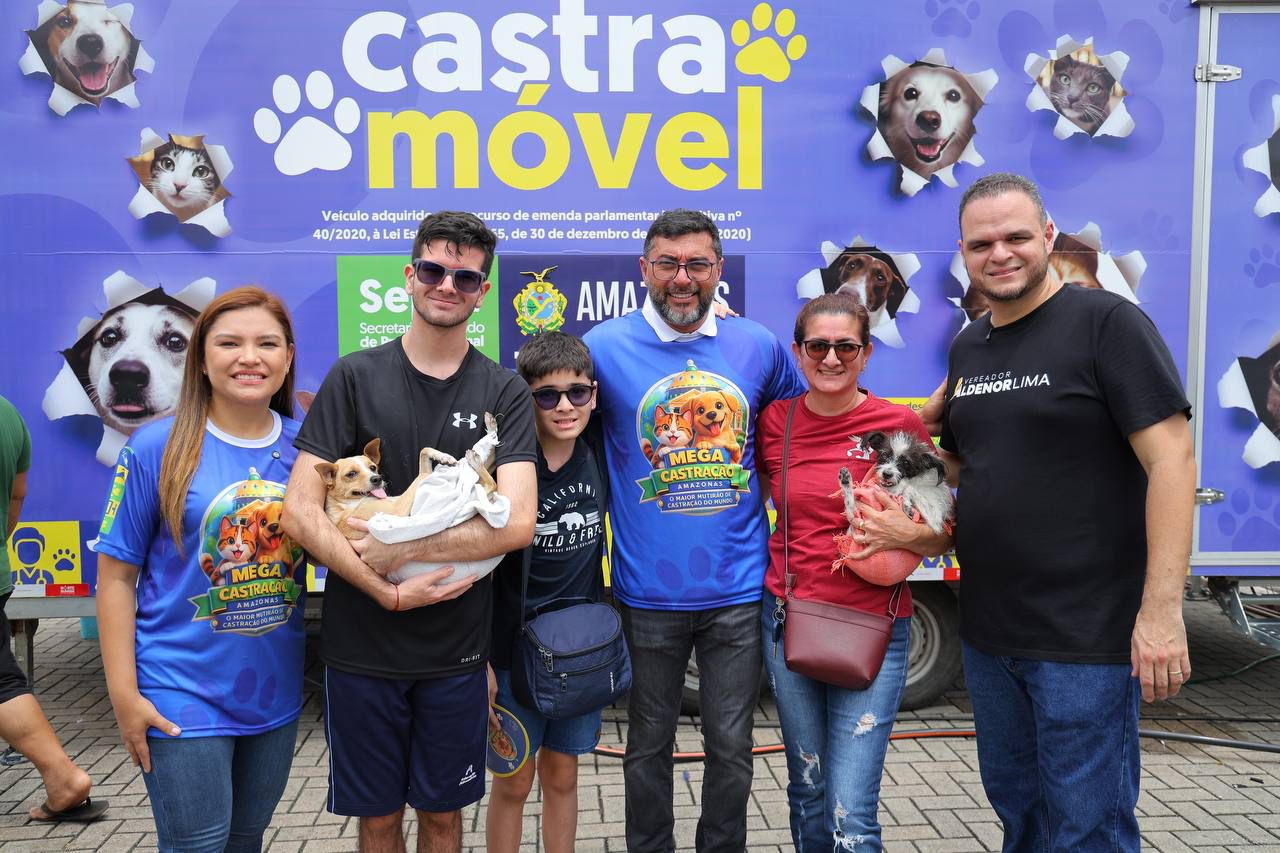 Wilson Lima acompanha maior mutirão de castração do Amazonas com meta de 2 mil animais