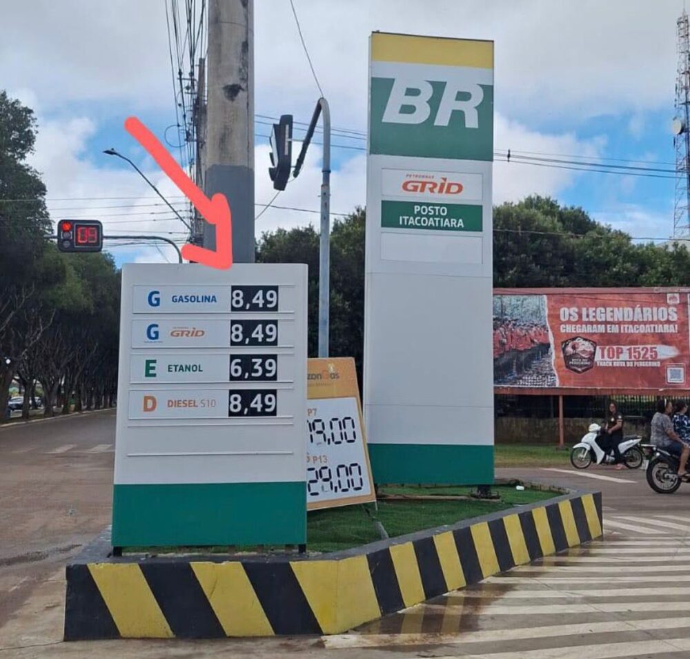 Gasolina em Itacoatiara chega a R$ 8,49 o litro e fica cerca de R$ 1 mais cara que em Manaus