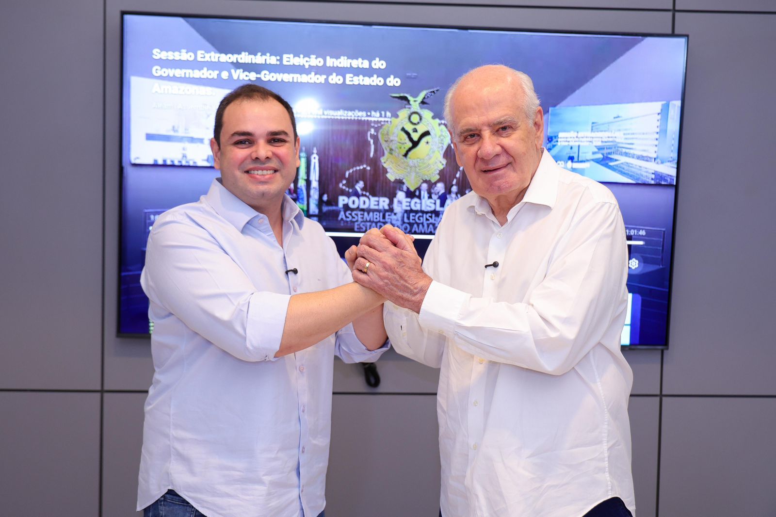 “Vamos trabalhar todos os dias”, diz Roberto Cidade ao assumir governo-tampão do AM