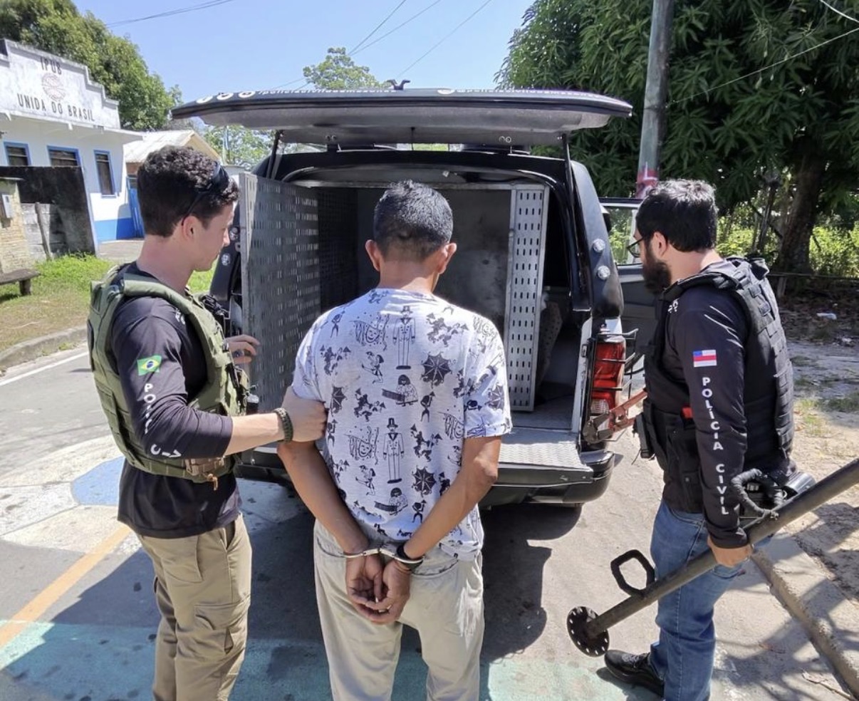 Homem de 48 anos é preso por estupro de vulnerável contra criança de 3 anos que criava como filha em Itacoatiara